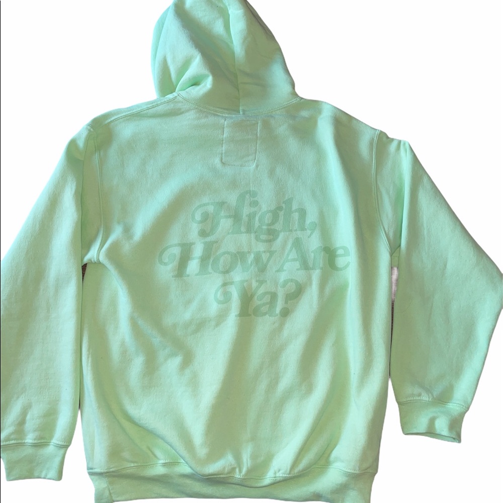 Jeffree Star 420  Mint Hoodie “High, How Are Ya?”